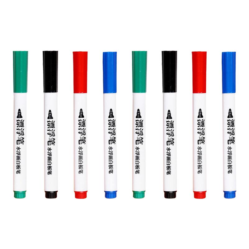8Pcs 지울 수있는 화이트 보드 마커 다채로운 페인트 마커 물 페인트 펜 어린이 페인트 도구